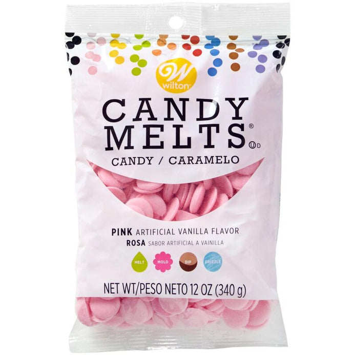 Candy Melts Rosa 340gr Wilton- Chocolates - Ingredientes - Tienda  Repostería Creativa Valencia 